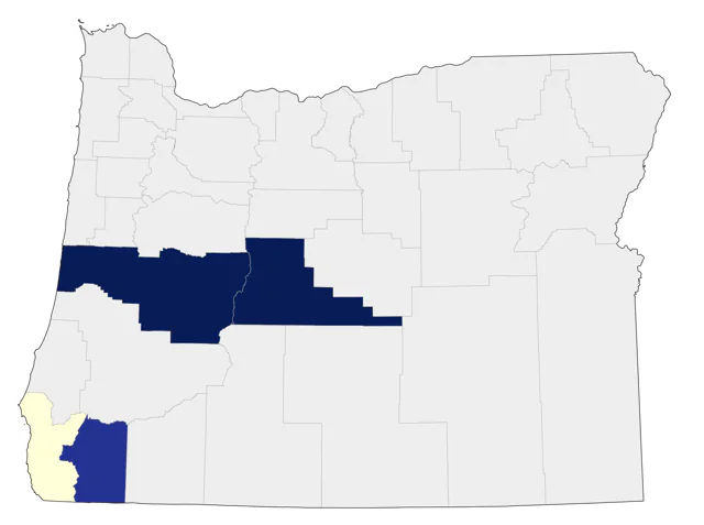 Red-throated Pipit county map