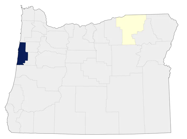 Ross's Gull county map