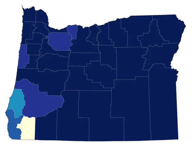 Rough-legged Hawk county map