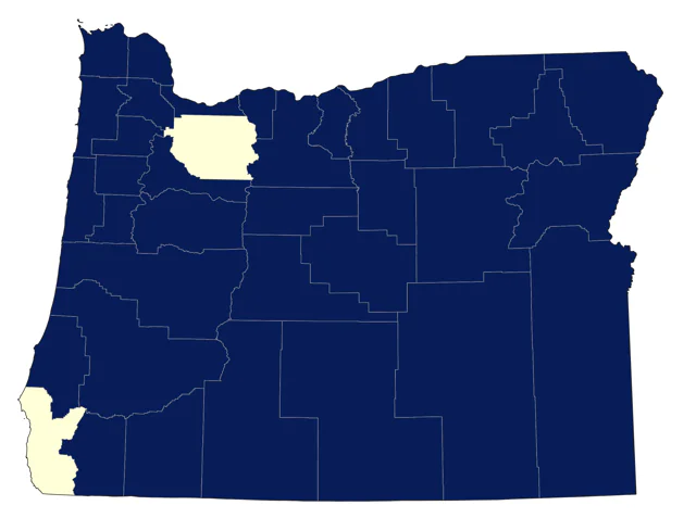 Ruddy Duck county map