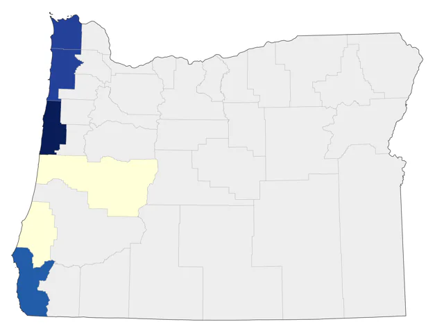 Scripps's Murrelet county map