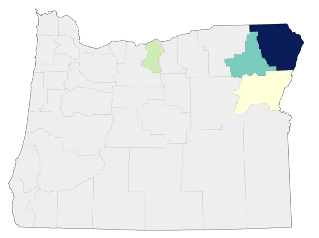 Sharp-tailed Grouse county map