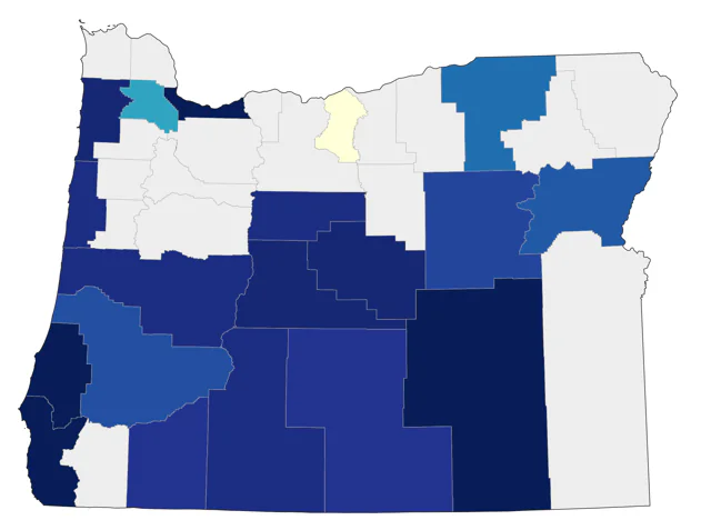 Summer Tanager county map