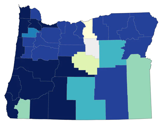 Surf Scoter county map