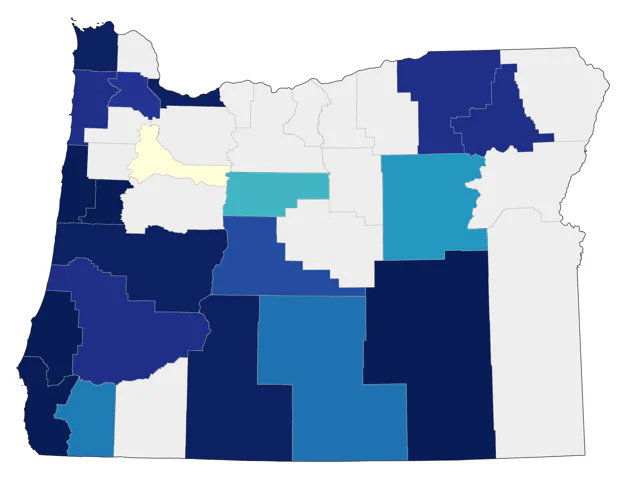 Tennessee Warbler county map
