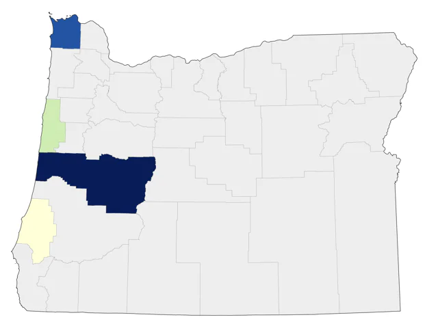 Thick-billed Murre county map