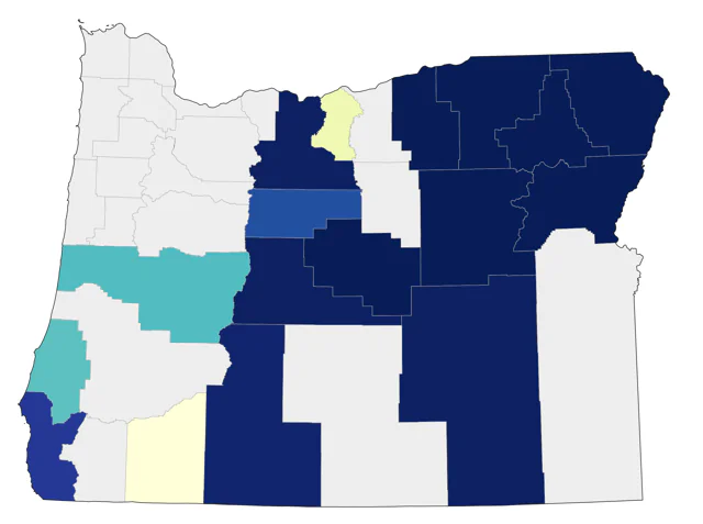 Veery county map