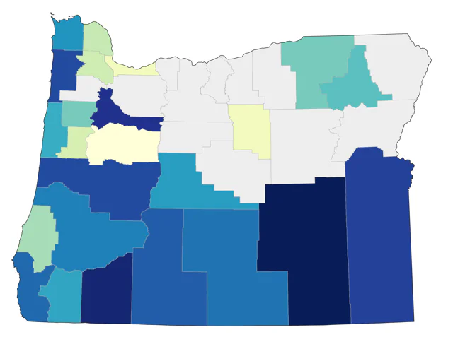 Western Cattle-Egret county map
