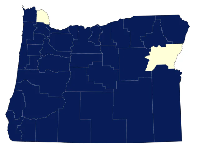 Western Screech-Owl county map