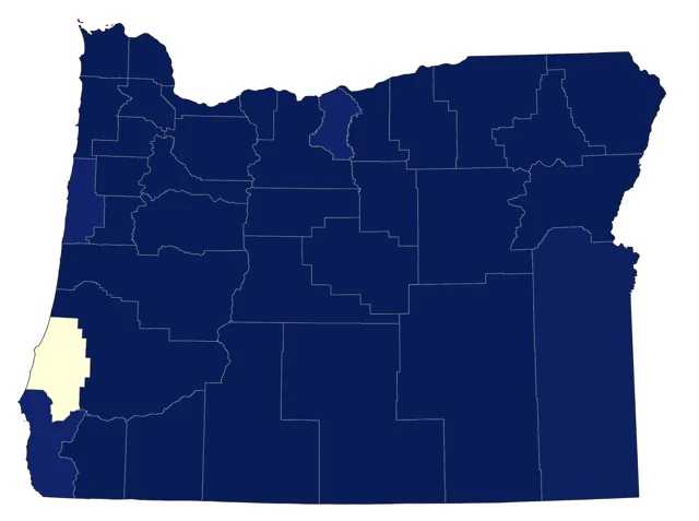 White-breasted Nuthatch county map