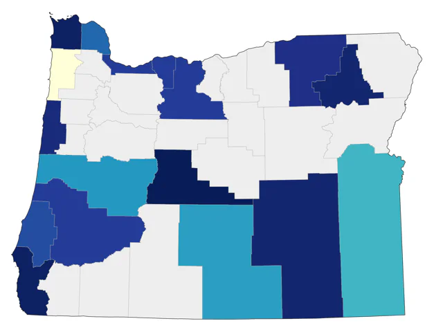 White-winged Dove county map