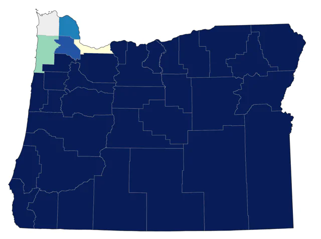 Wild Turkey county map