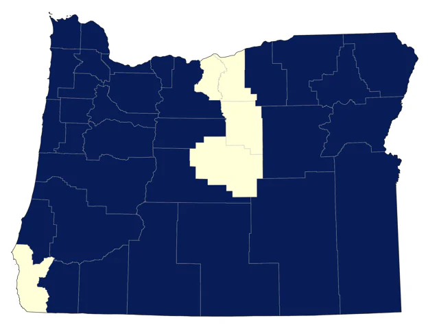 Willow Flycatcher county map