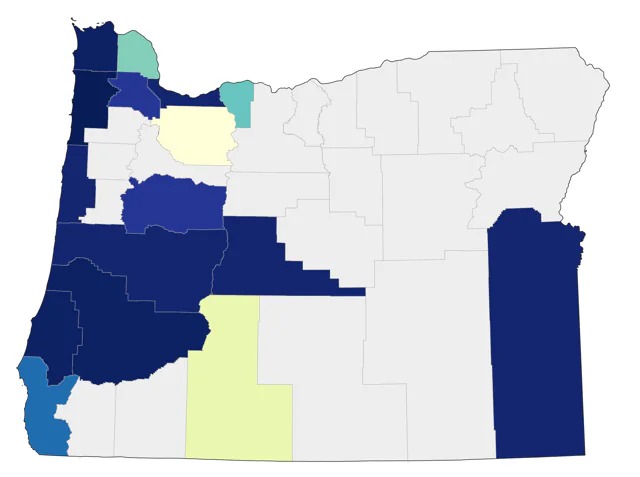 Yellow-billed Loon county map