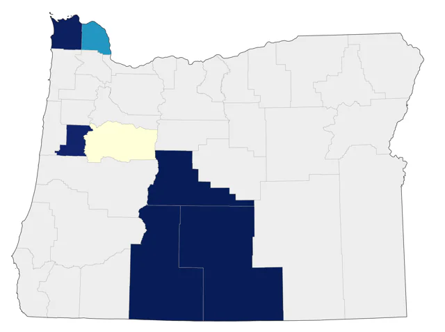 Yellow Rail county map