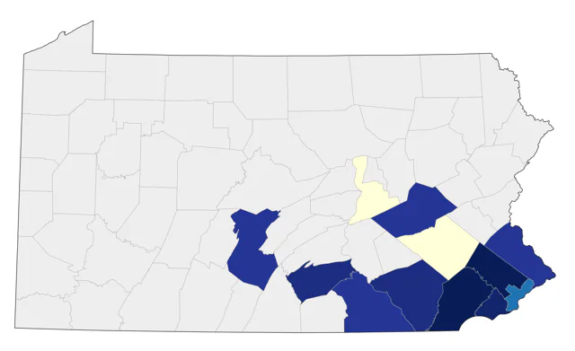 Anhinga county map