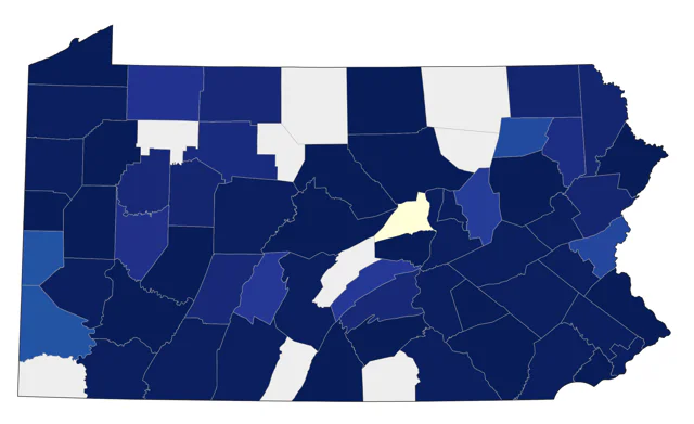 Black Tern county map