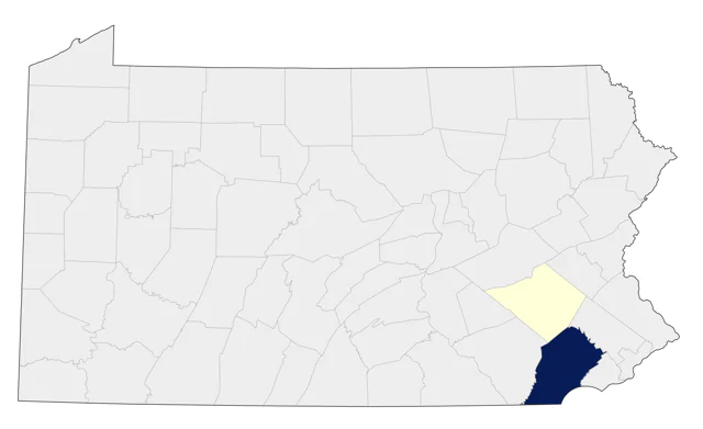 Brown-headed Nuthatch county map