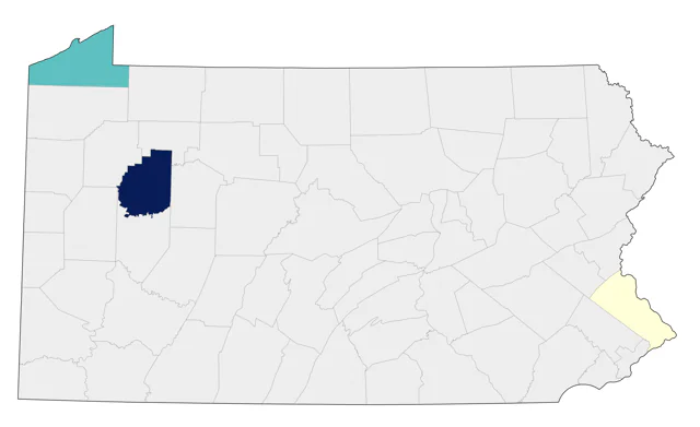 Common Ground Dove county map