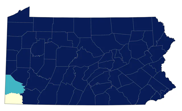 Common Loon county map