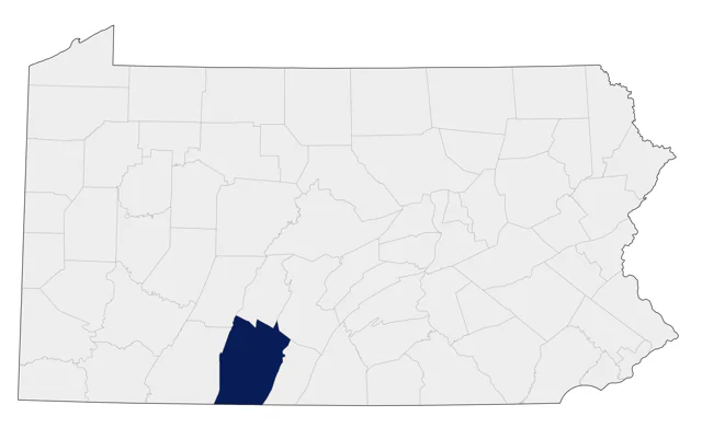 Garganey county map