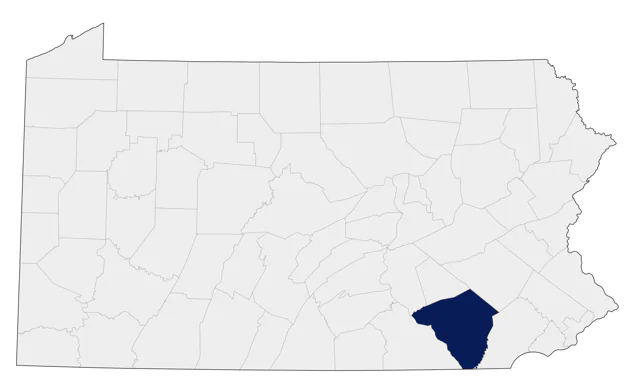 Harris's Hawk county map