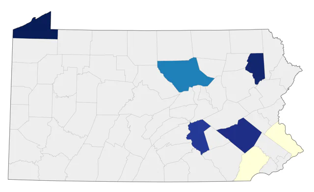 King Eider county map