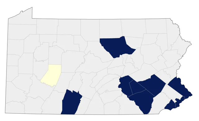 Leach's Storm-Petrel county map