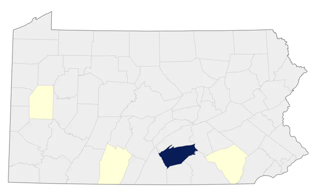 Limpkin county map