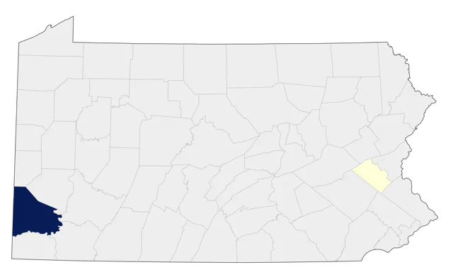 Mottled Duck county map