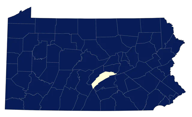 Nashville Warbler county map
