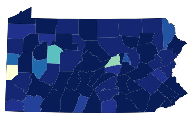 Northern Saw-whet Owl county map