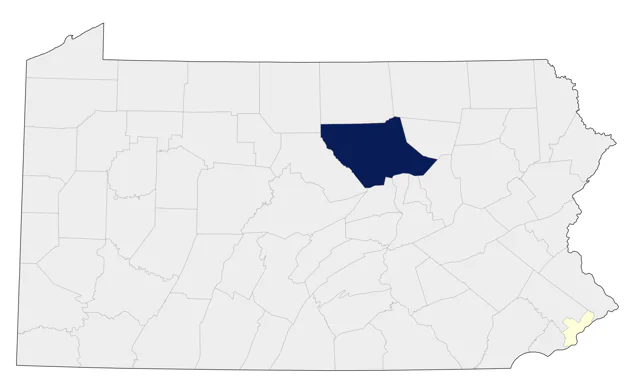 Passenger Pigeon county map