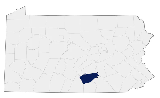 Prairie Falcon county map