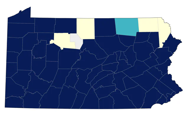Purple Martin county map