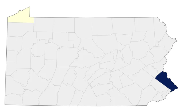 Red-crested Pochard county map