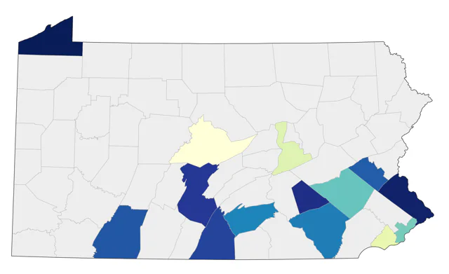 Ruff county map