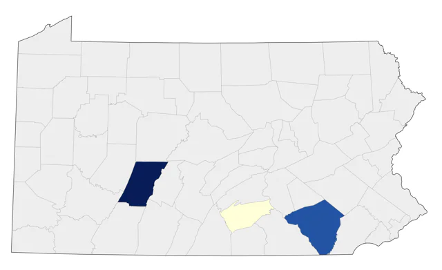 Scott's Oriole county map