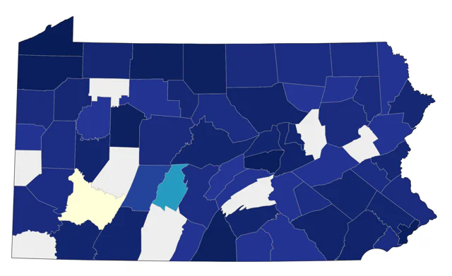 Snowy Owl county map