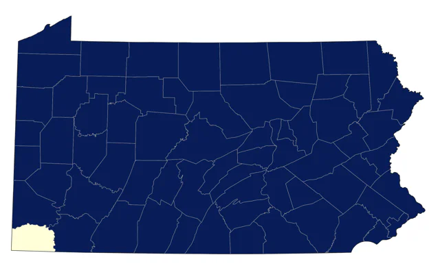 Solitary Sandpiper county map