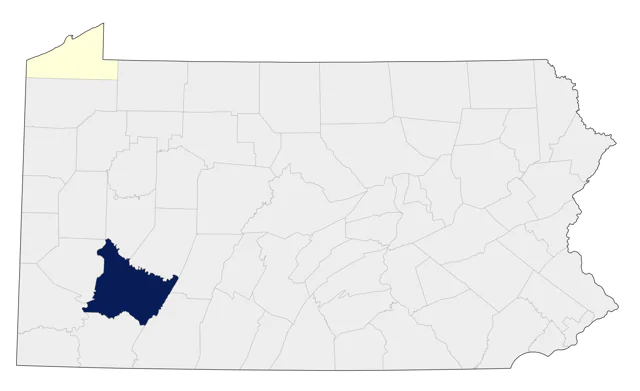 Spotted Towhee county map