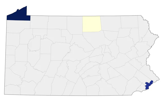 Vermilion Flycatcher county map