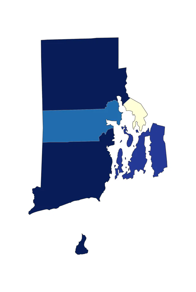 Blue Grosbeak county map