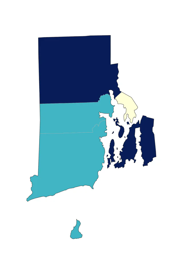 Orange-crowned Warbler county map