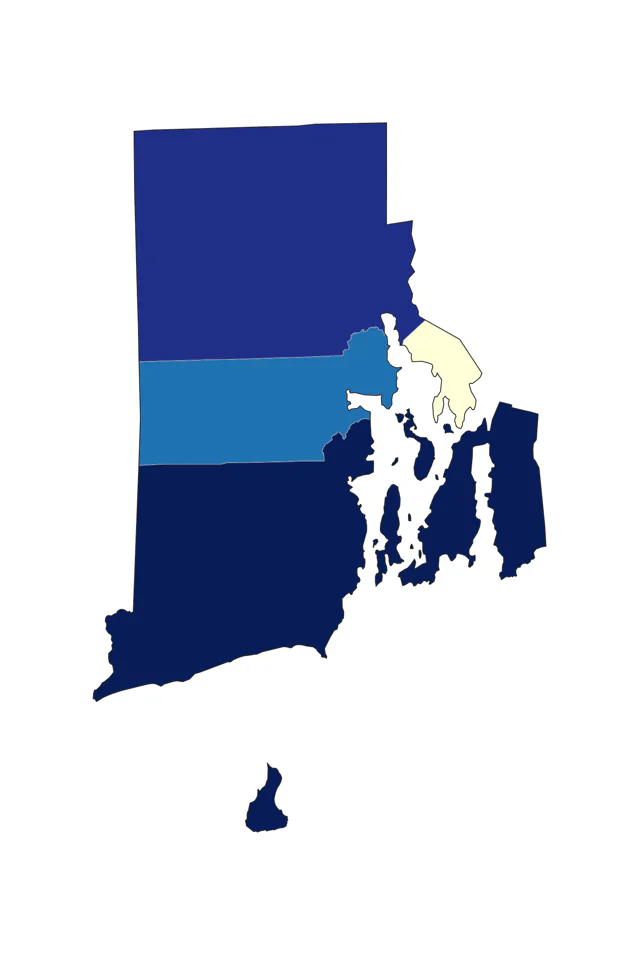 Redhead county map