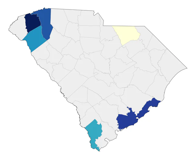 Alder Flycatcher county map