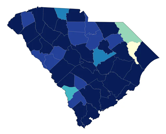 American Woodcock county map