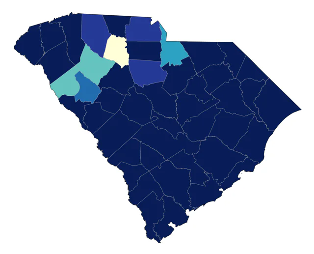 Anhinga county map