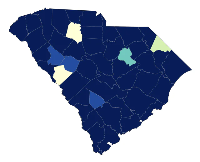 Baltimore Oriole county map