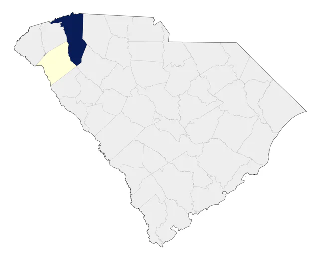 Bewick's Wren county map